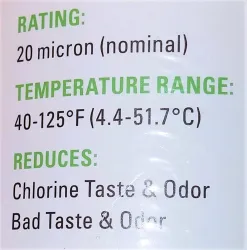 Pentek GAC-10 Granular Activated Carbon Filter Cartridge, 2 of 3