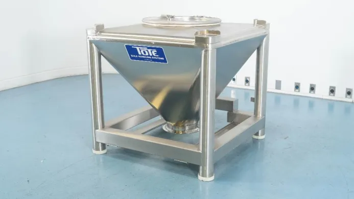 Totes Bulk Handling 400 Liter Stainless Steel Bulk Storage Tote