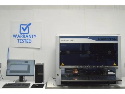 Hamilton MICROLAB STARlet Liquid Handler w/ Span-8, 1000ul 96 head, CO-RE Gripper, ISWAP, Autoloader-cover