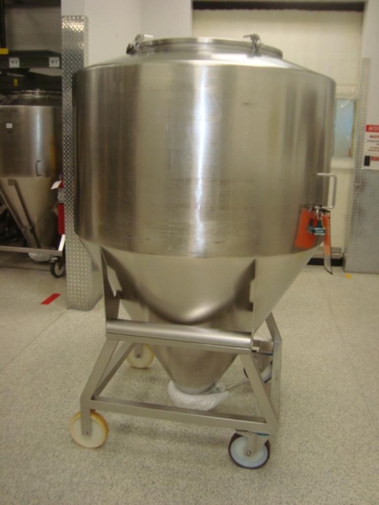 Bohle Mobile 1400 Liter Capacity Stainless Steel Tote for Laboratory and Bioprocessing Use
