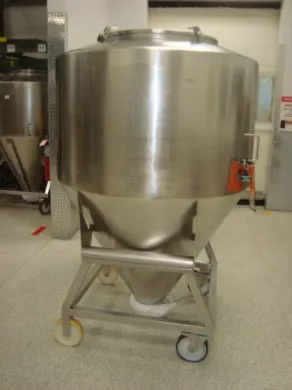 Bohle Mobile 1400 Liter Capacity Stainless Steel Tote for Laboratory and Bioprocessing Use