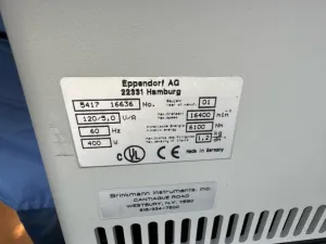 Eppendorf 5417C Benchtop Microcentrifuge, 4 of 4