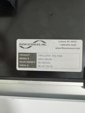 Flow Sciences Enclosed Workspace Model 4710 18x30 Containment Unit with Integrated Ventilation-cover