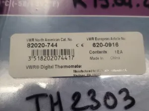 VWR 620-0916 Electronic Thermometer with Probe, 3 of 3