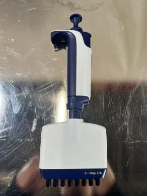 Rainin 8 Channel Pipet-Lite XLS 5-50 µL Multi-Channel Micropipette for Precise Liquid Handling