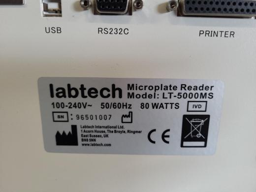 Labtec ELISA Microplate Reader LT-5000ms Lab-cover