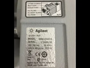 Agilent MS40+ 949-9225 Single-Stage Rotary Vane Oil-Sealed Vacuum Pump, 6 of 6