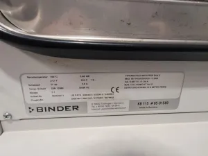 BINDER KB-115 Refrigerated Incubator/Drying Oven, 5 of 6