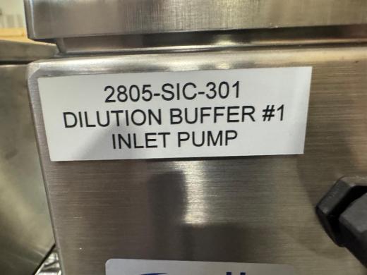 Dilution Buffer #1 Inlet Pump Model 2807-SIC-301 with Stainless Steel Housing-cover