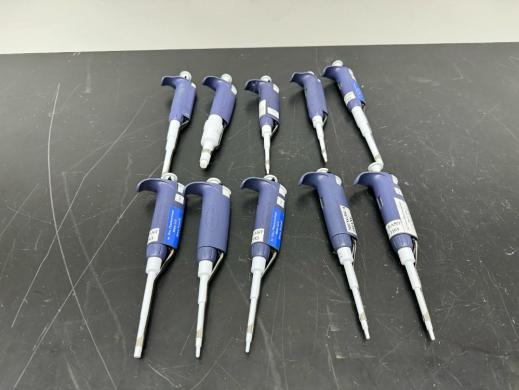 Rainin Pipet-Lite Adjustable Single Channel Pipettes Set of 10 for Precision Liquid Handling-cover