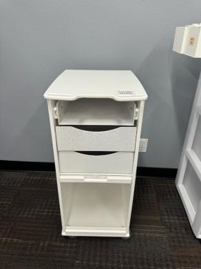 Plastic Lab Cart with Chemical-Resistant Construction and Multi-Compartment Storage-cover