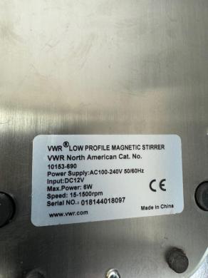VWR 10153-690 Low Profile Magnetic Stirrer with Digital Speed Control-cover