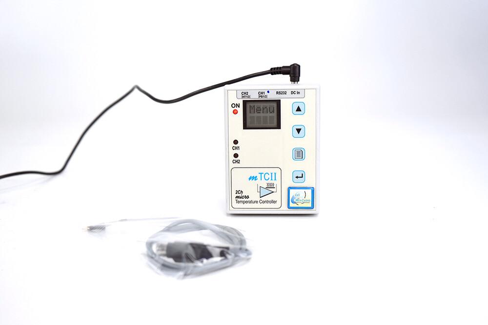Cell MicroControls mTCII 2-Channel Digital Micro-Temperature Controller with Connection Cable