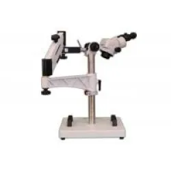 Meiji Techno EMZ-5 Zoom Stereo Microscope with MA502 Eyepieces on SAS-4 Articulating Boom Stand, 5 of 7
