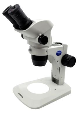 Olympus SZ61 Stereoscopic Microscope with 20X Eyepieces and LED Ring Light-cover