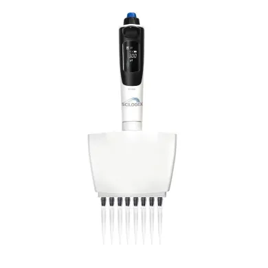 SCILOGEX iPette Plus 8-Channel Electronic Motorized Adjustable Volume Pipettors