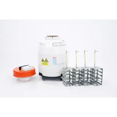 Thermo Locator 4 Plus Cryogenic Storage Vessel with Roller Base