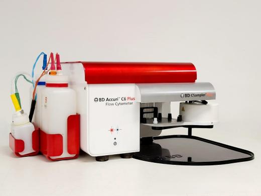 BD Accuri C6 Plus Benchtop Flow Cytometer System with Cleaning and Waste Accessories-cover