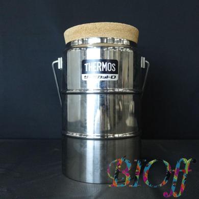 Thermos D-1001W Liquid Nitrogen Dewar Flask with Cork Stopper-cover