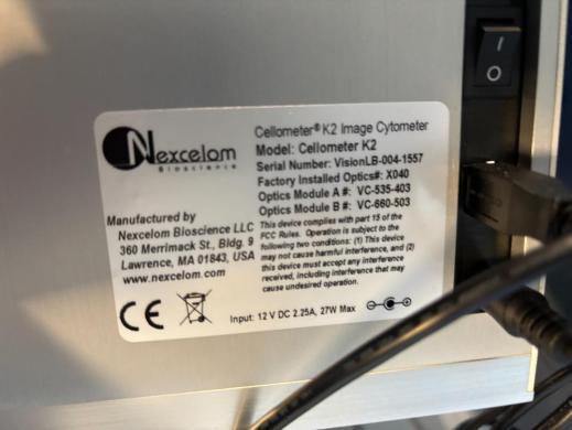 Nexcelom Cellometer K2 Image Cytometer-cover