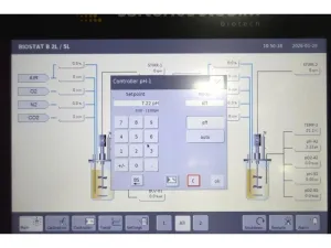 Sartorius Biostat B-CC Twin Bioreactor Controller with 5L and 10L Single-Wall Glass Univessels for Cell Culture, 12 of 44