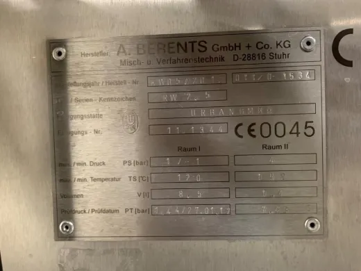 Becomix RW 2.5 Laboratory Homogenizing Mixer with Temperature Control and Electronic Batch Reporting