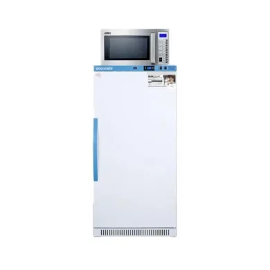 Accucold MLRS8MC-SCM1000SS 8 cu.ft. Breast Milk Refrigerator with SCM1000SS Stainless Steel Commercial Microwave