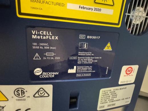 Beckman Coulter Vi-Cell MetaFlex Automated Cell Viability and Concentration Bioanalyzer-cover