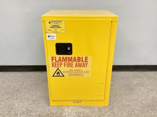 Durham Manufacturing 12 Gallon Flammable Storage Cabinet, FM Approved, Bench-Height Safety Cabinet-cover