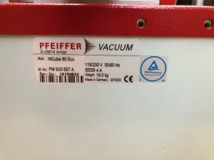 Pfeiffer HiCube 80 ECO Turbo Molecular Pumping Station with TC110 Power and DCU Control Units, 7 of 11