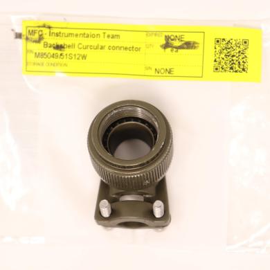 Amphenol Circular MIL Spec Backshell M85049/51S12W with Strain Relief Adapter-cover