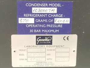 Genevac VC3000TA Laboratory Vacuum Concentrator Condenser, 9 of 14
