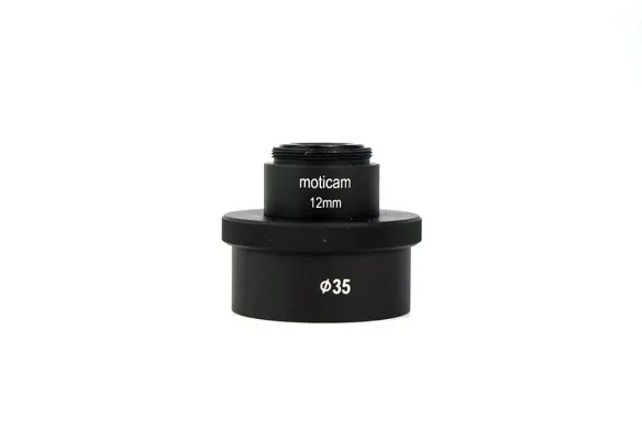 Motic Moticam 2-Piece C-Mount 12 mm Microscope Mount Adapter 35 mm