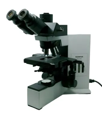 Olympus BX40 Trinocular Compound Microscope with 100x Oil Objective