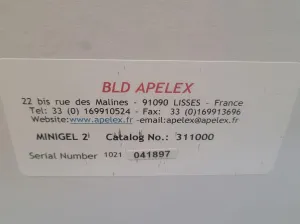 APELEX MINIGEL 2 Mini Gel Electrophoresis System with UV Protection and 16-Tooth Comb, 4 of 4