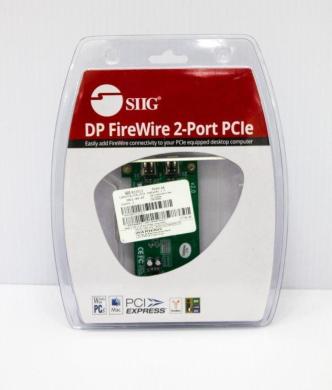 Siig DP Firewire 2-Port PCIe Data Transfer Interface Card for Computer Systems-cover