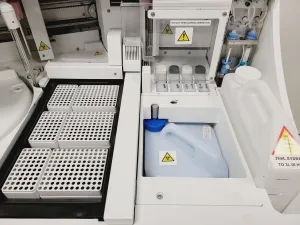 Roche Cobas e 411 Automated Immunoassay Analyzer with Disk System and Stand, 24 of 56