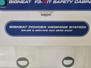 Bigneat F3-XIT Benchtop Powder Weighing Safety Cabinet, 7 of 10