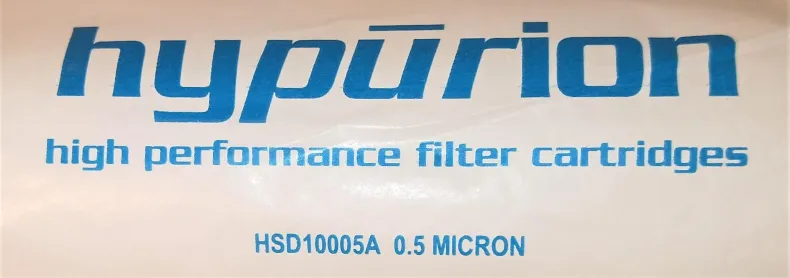 Waterite Hypurion HSD10005A 0.5 Micron Depth Filter Cartridge (Pack of 2)