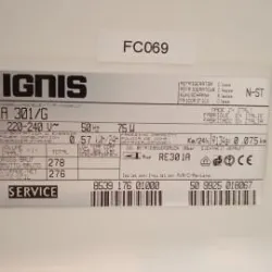IGNIS A 301/G Laboratory Refrigerator, 6 of 7