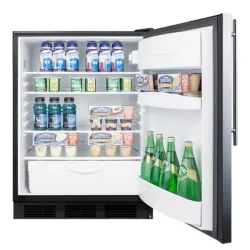 Accucold FF6BK7SSHV 24" Built-In All-Refrigerator with Stainless Steel Door, 3 of 3