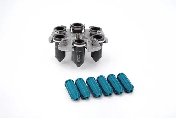 Hettich 1619 Swing-Bucket Rotor Set with 6x 1681 Buckets and 6x 1462A Adapters
