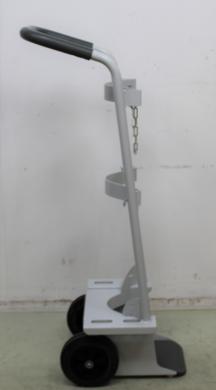 Robust Gas Bottle Trolley with Dual Chain Protection and Durable Blickle Wheels for Laboratory Use-cover
