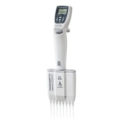 BrandTech Scientific Transferpette-8 Electronic Multichannel Pipette, 0.5 to 10ul