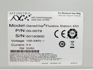 Affymetrix GeneChip Fluidics Station 450 Automated Microarray Processing System, 5 of 21