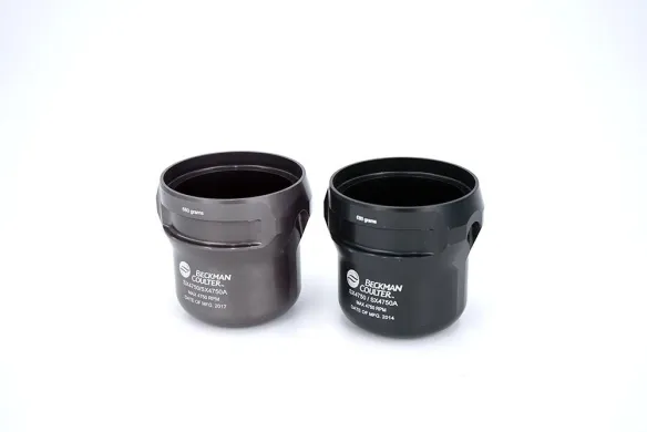 Beckman Coulter SX4750 / SX4750A Centrifuge Rotor Buckets, Set of 2, 680 g Each