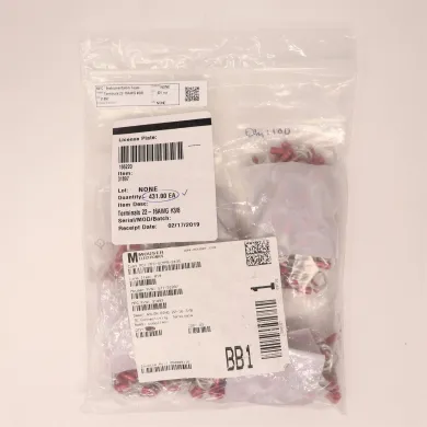 TE Connectivity 31897 PIDG Red Insulated Ring Crimp Terminal 22-16 AWG Screw Mount