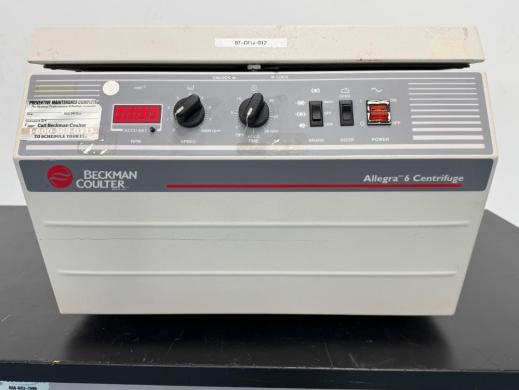 Beckman Coulter Allegra 6 Benchtop Centrifuge for High-Performance Sample Processing-cover