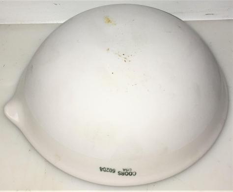 CoorsTek 60204 Porcelain Evaporating Dish with Pouring Lip, 385mL-cover
