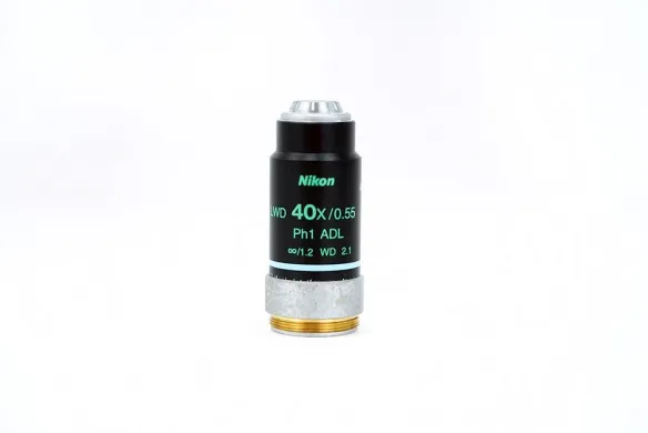 Nikon LWD 40x/0.55 Ph1 Phase-Contrast Microscope Objective